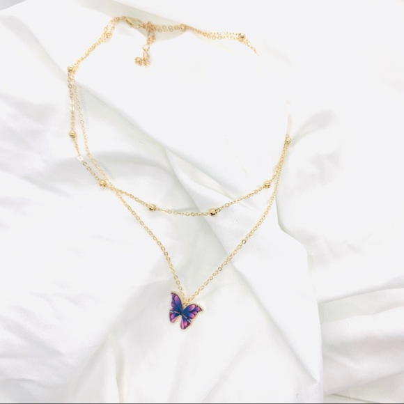 Butterfly Mariposa Layer Necklace - Picture 6 of 6
